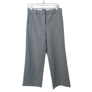 J. Crew 365 Gray Cropped Wide Leg Trousers Career Pants